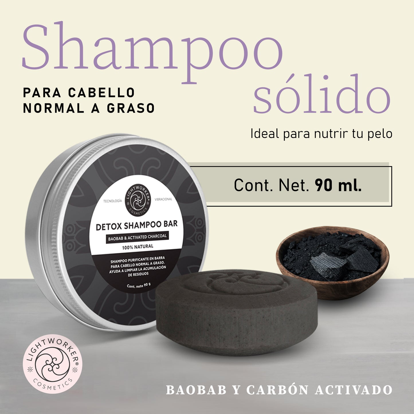Detox Shampoo Bar/ Champú desintoxicante