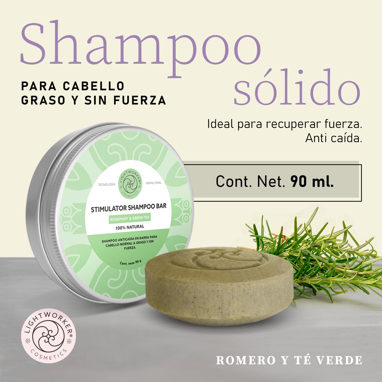 Stimulator Shampoo Bar/ Champú Anticaída Estimulante