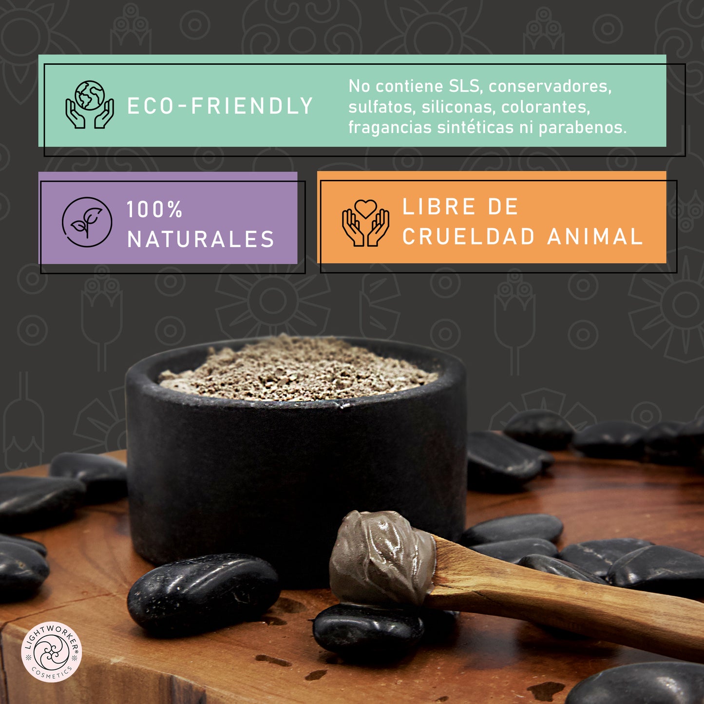 Volcanic Black Healing Clay/ Arcilla volcánica